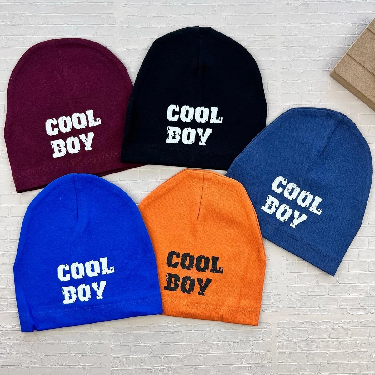 bebek bere-şapka cool boy baskılı 2-5 yaş penye 