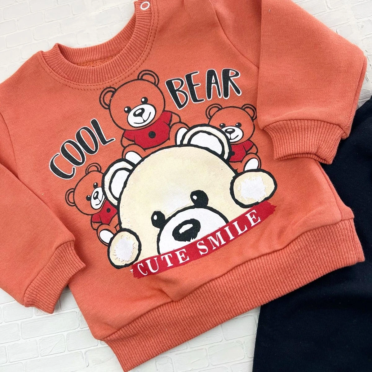 bebek takım 6-12 ay cool bear baskılı 