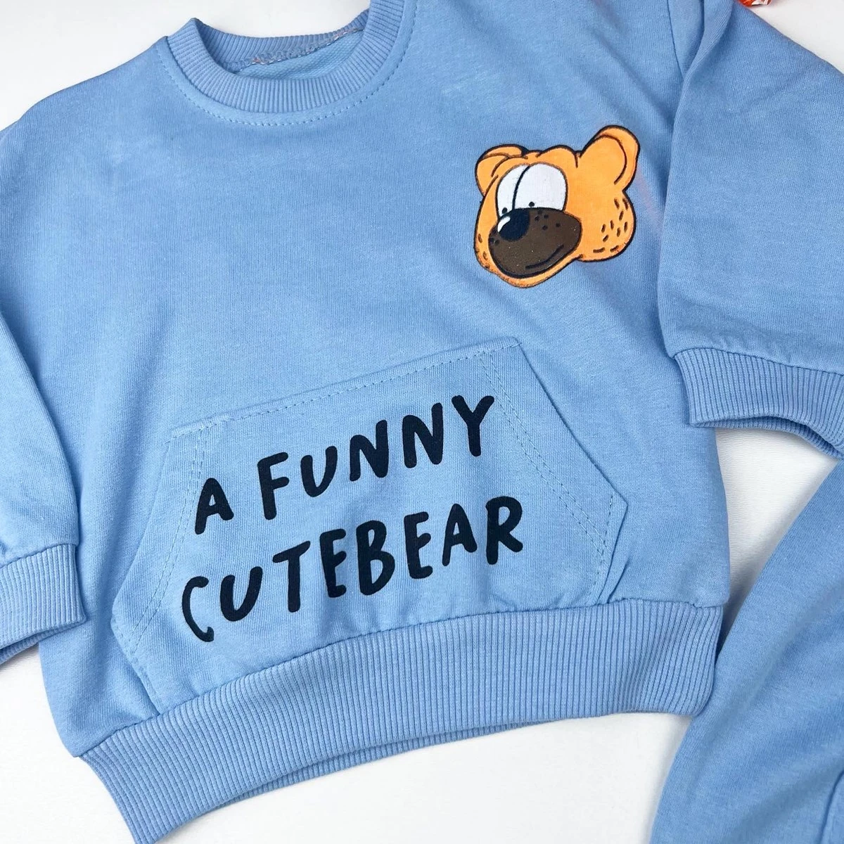 Bebek takım 6-18 ay Funny Cute Bear Baskılı