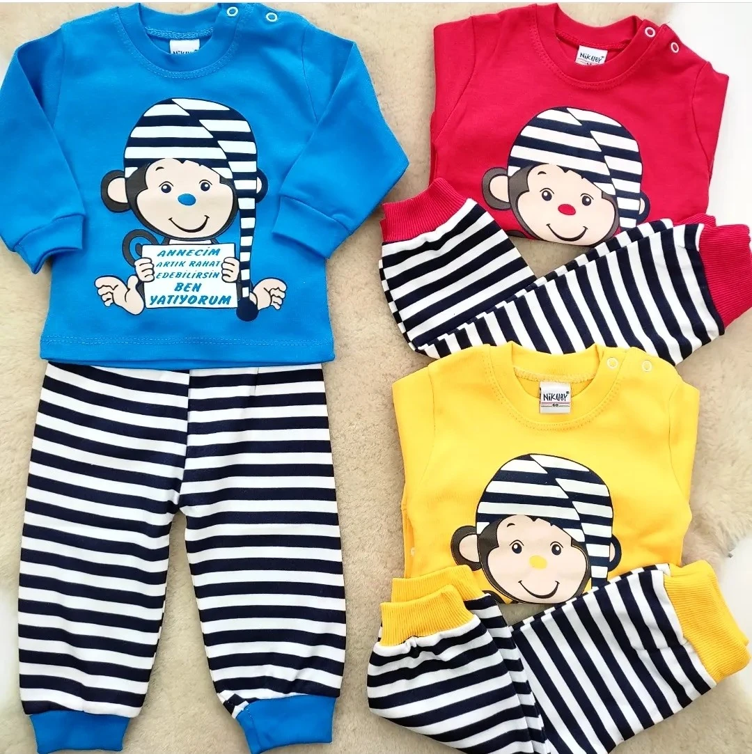 bebek takım annecim ben yatıyorum pijama 