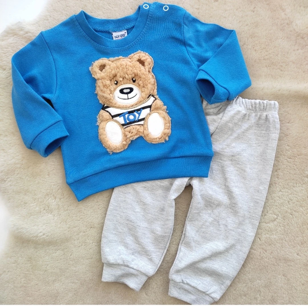 bebek takım peluş toy ayıcıklı mavi 