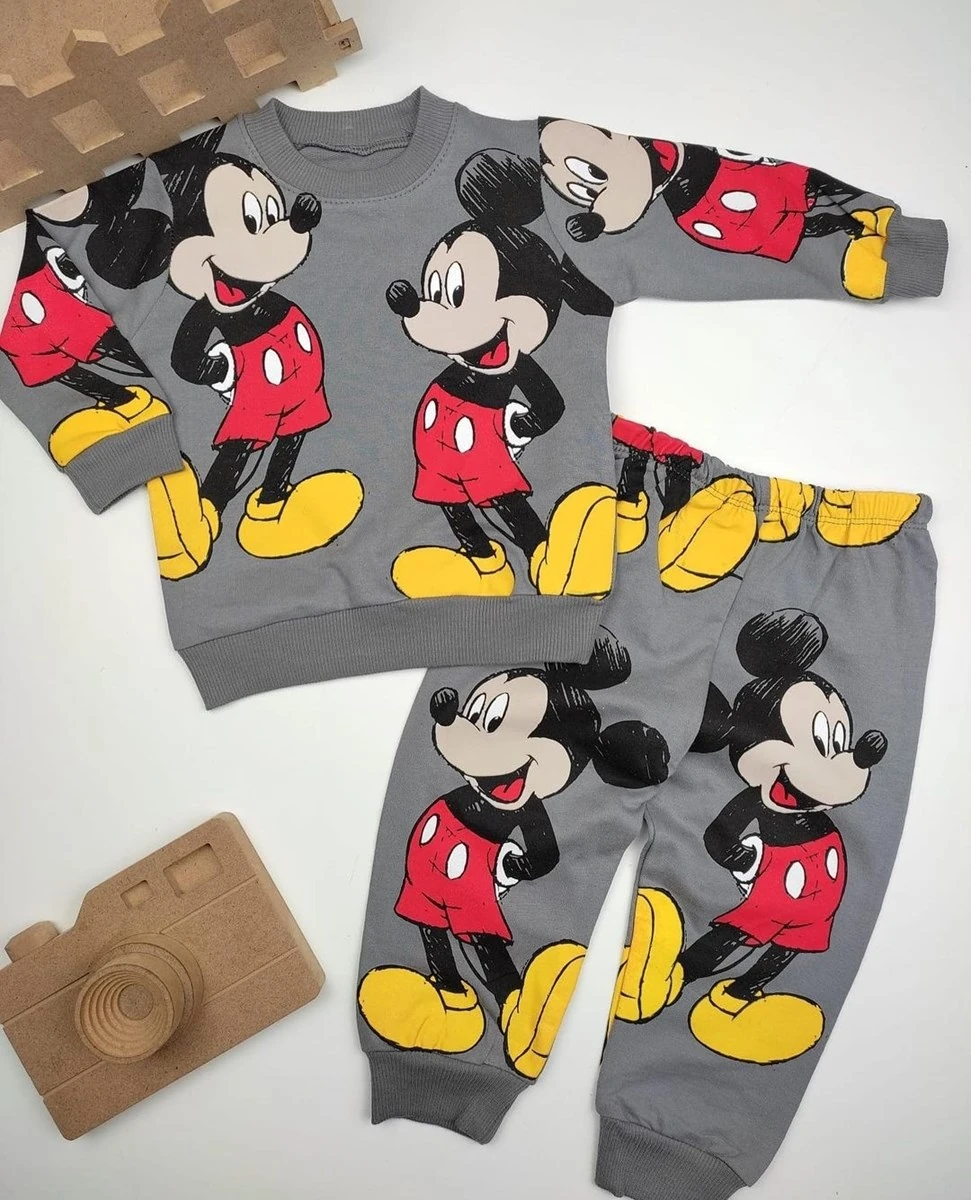 bebek takım sevimli mickey baskılı 