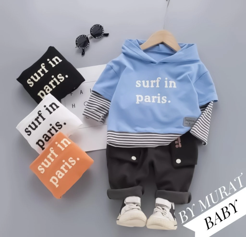 bebek takım surf in paris baskılı tarz