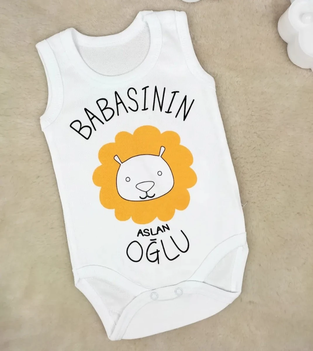 bebek zıbın babasının aslan oğlu baskılı 