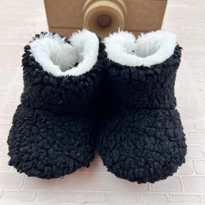 bebek panduf 18-27 numara peluş siyah