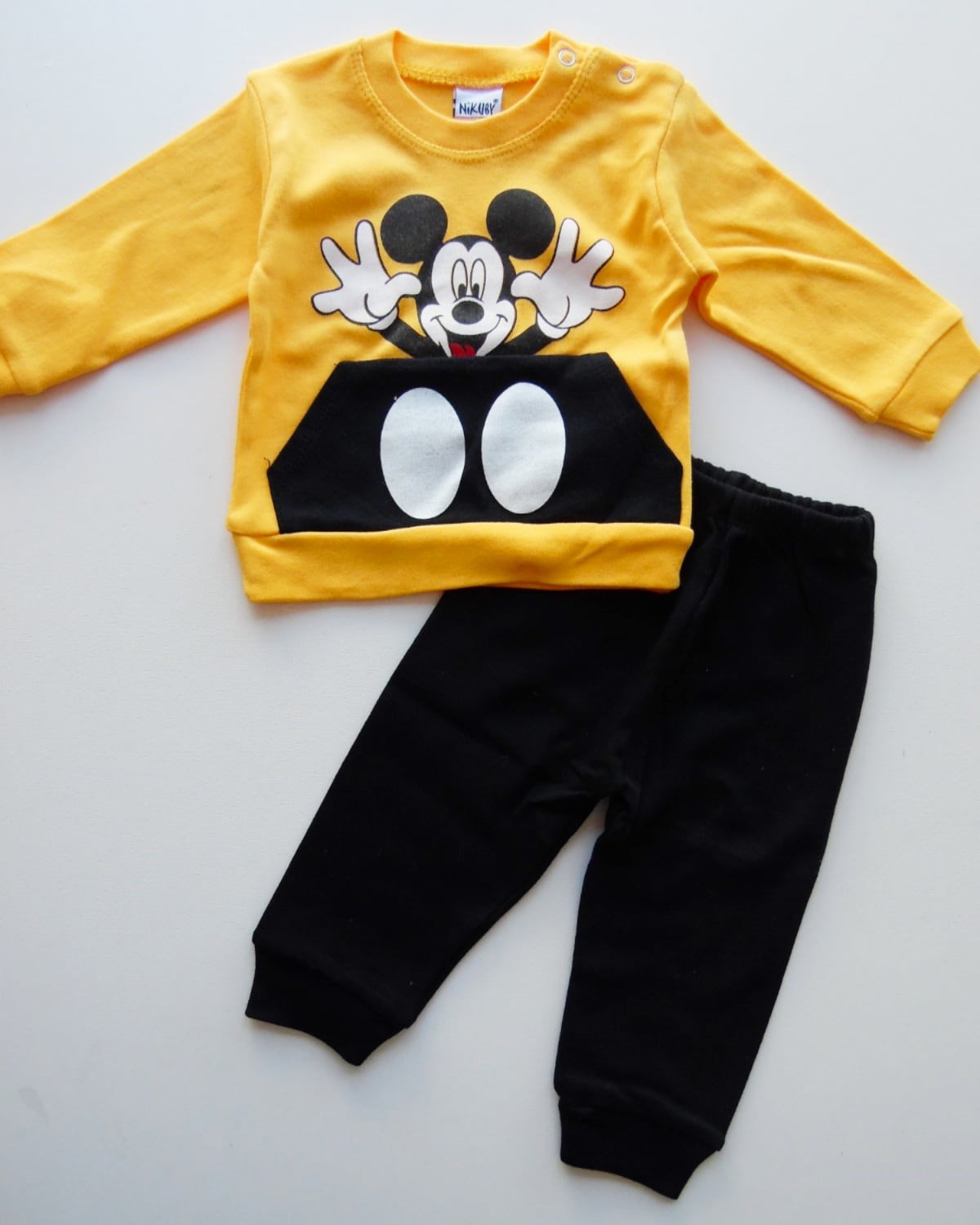 Bebek Takım Mickey Baskılı 6-12 Ay Arası  