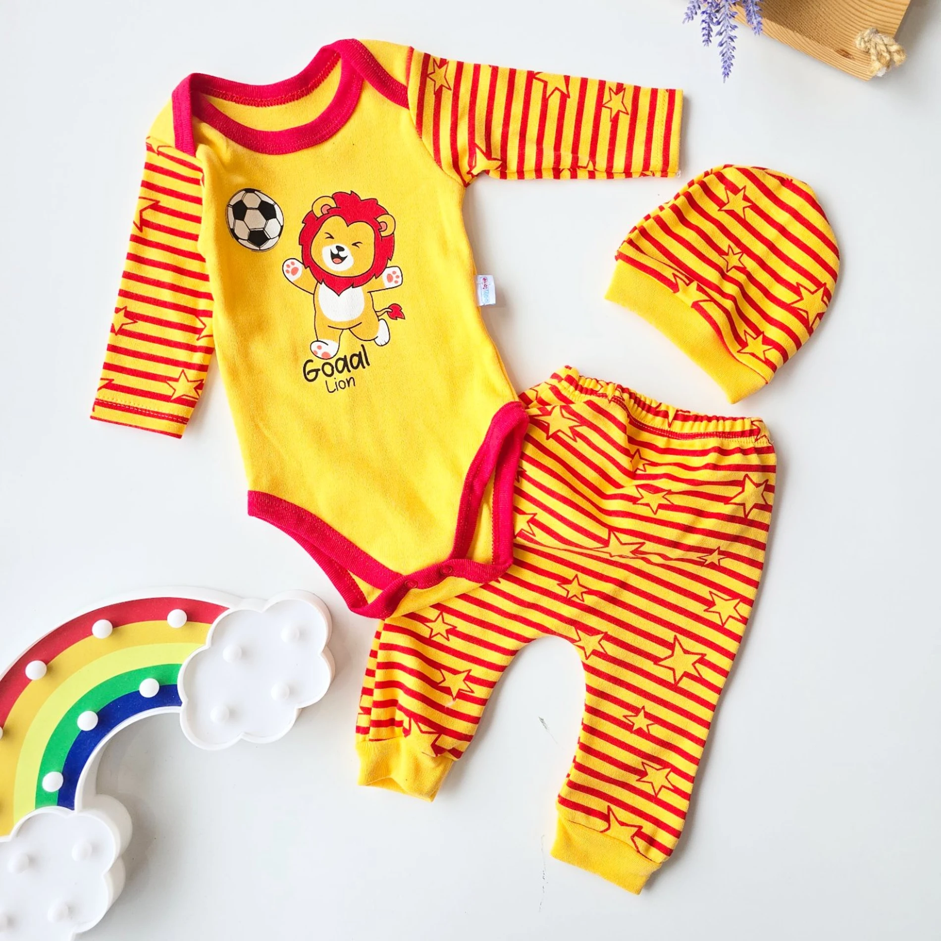 Bebek takım taraftar detaylı 3 lü set