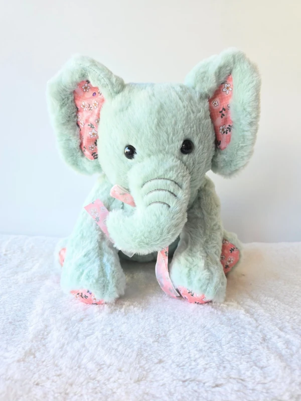 Bebek oyuncak peluş fil 35 cm yeşil