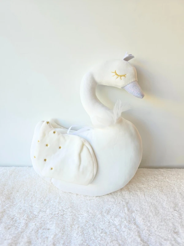 Bebek oyuncak peluş kuğu 40 cm beyaz