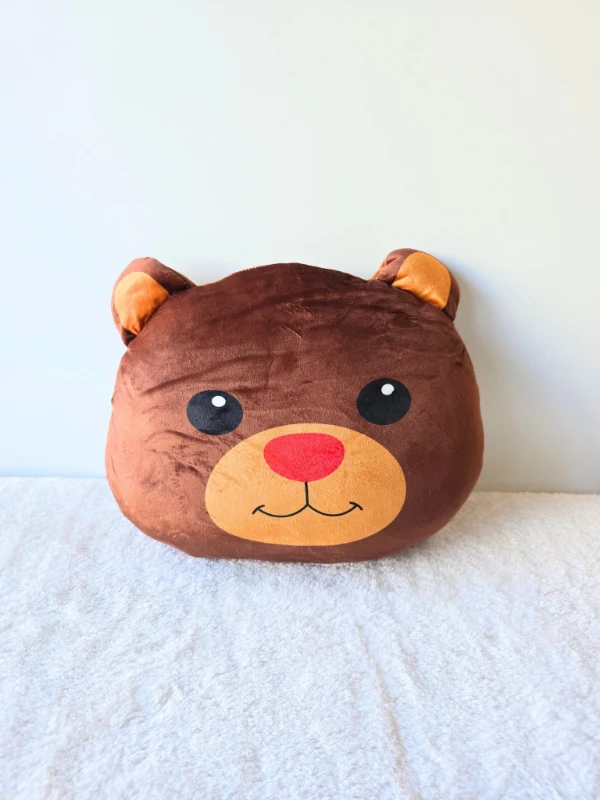 Bebek oyuncak peluş yastık ayıcık 30 cm kahve