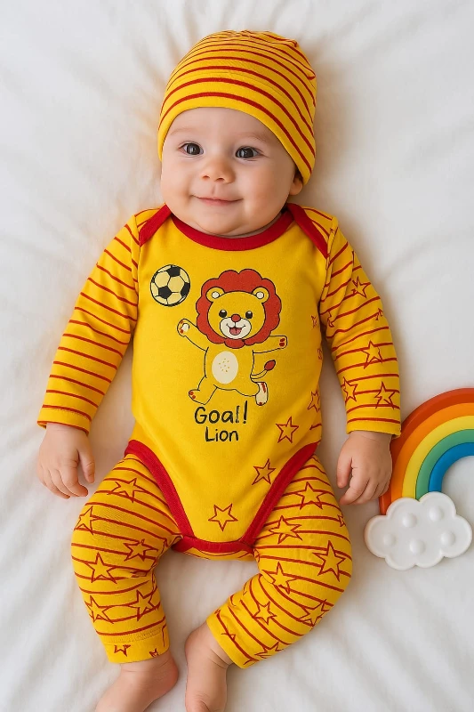 Bebek takım taraftar detaylı 3 lü set