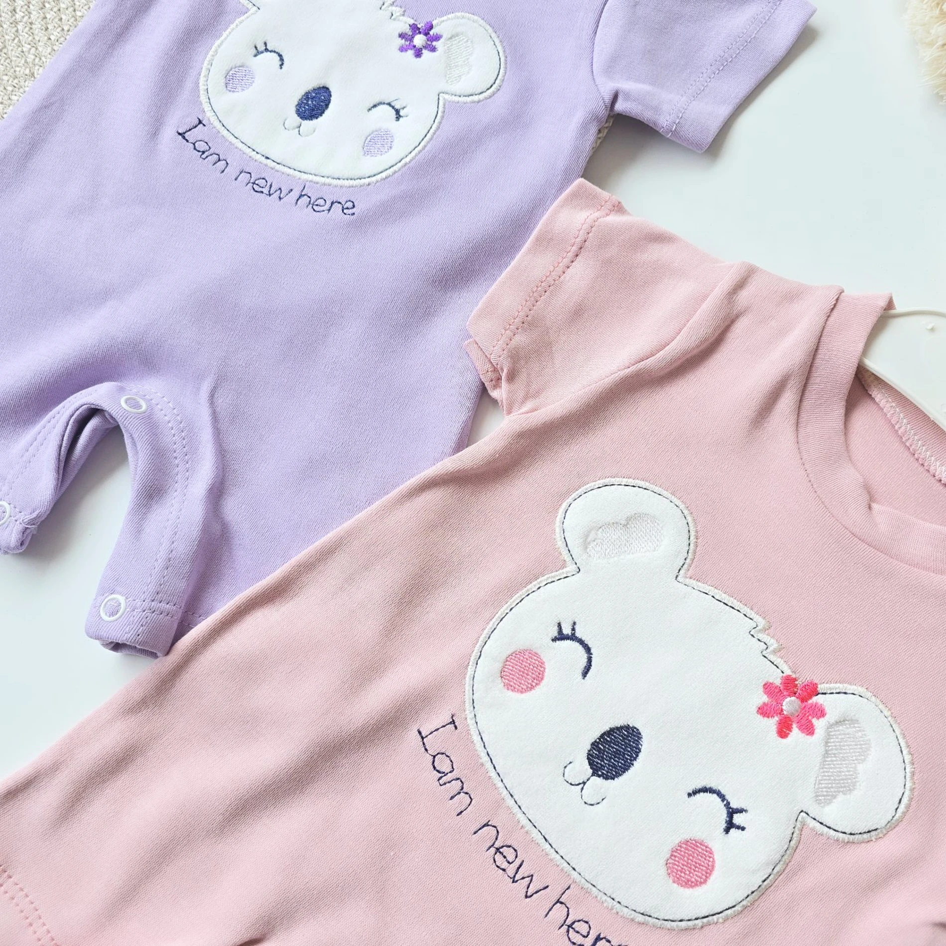 Bebek tulum sevimli koala nakışlı yazlık 0-9 ay 