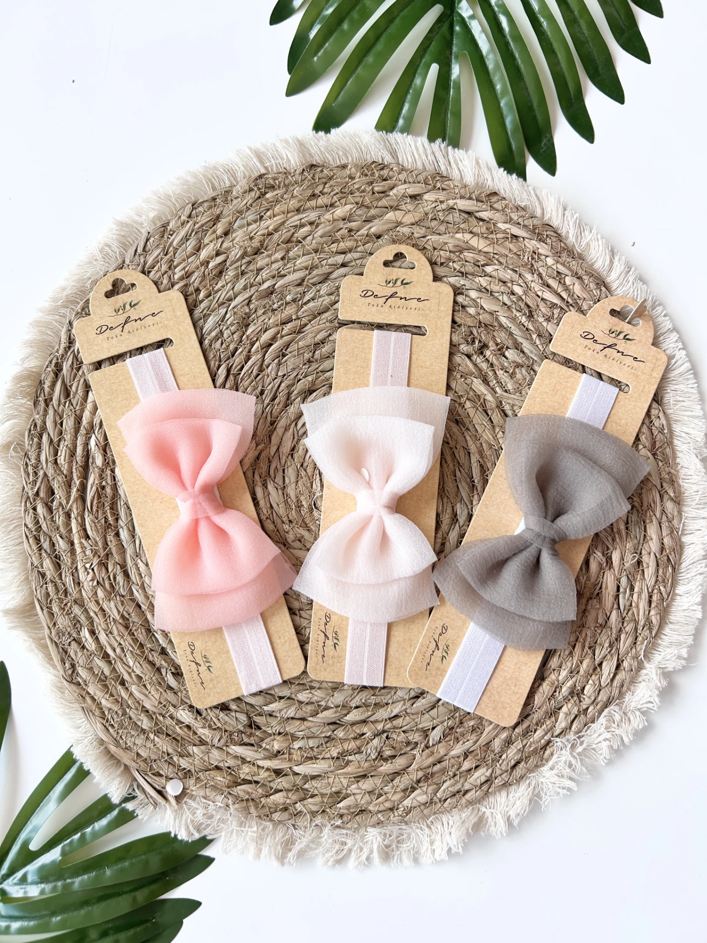 Bebek Bandana Fiyonk Detaylı 0-18 Ay 