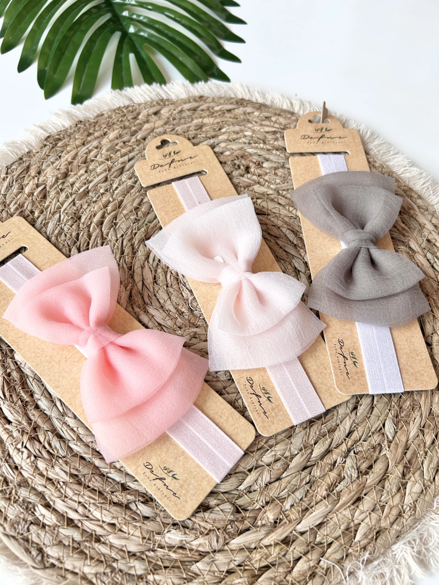 Bebek Bandana Fiyonk Detaylı 0-18 Ay