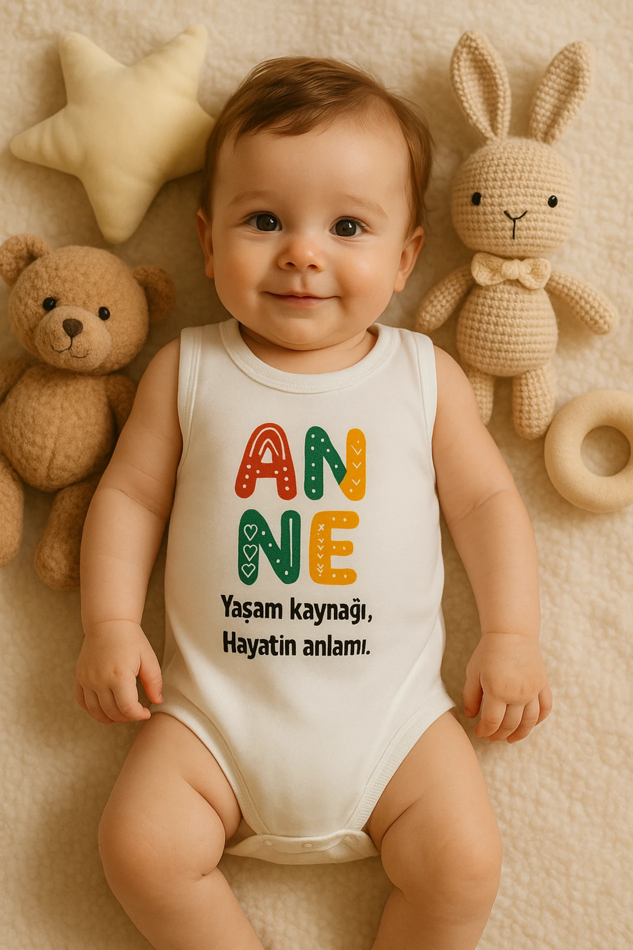 Bebek Zıbın Anne Yaşam Kaynağı, Hayatın Anlamı Baskılı  