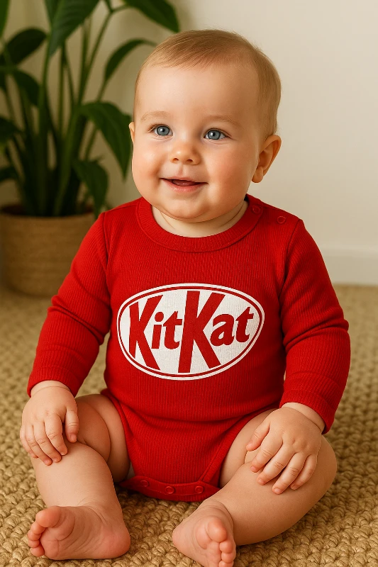 Bebek Zıbın Kitkat Baskılı Pamuklu 
