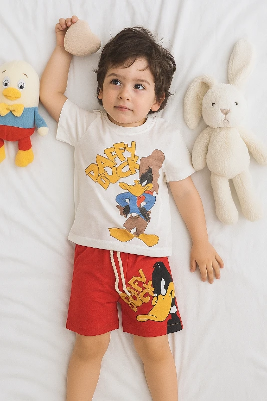 Çocuk Takım Daffy Duck Baskılı 2-5 Yaş 
