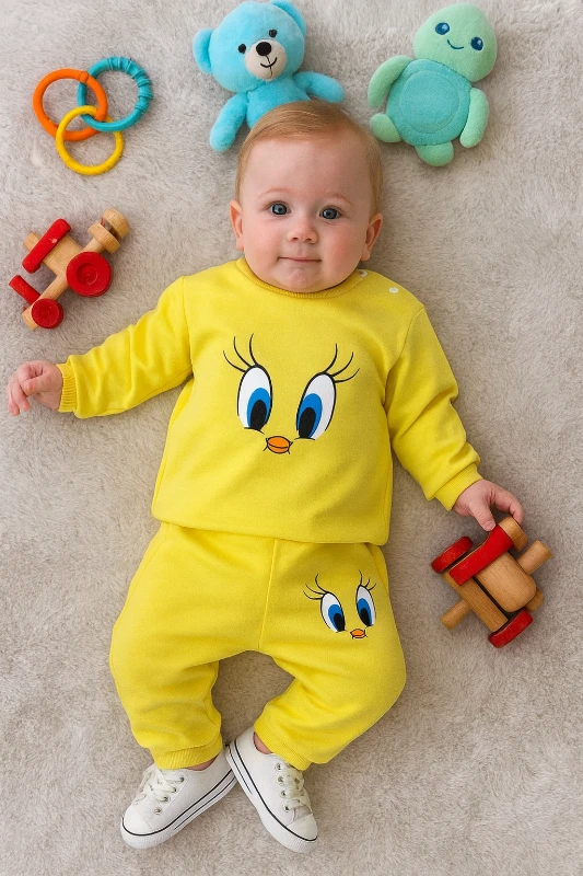 Bebek Takım 2'Li Tweety Baskılı 