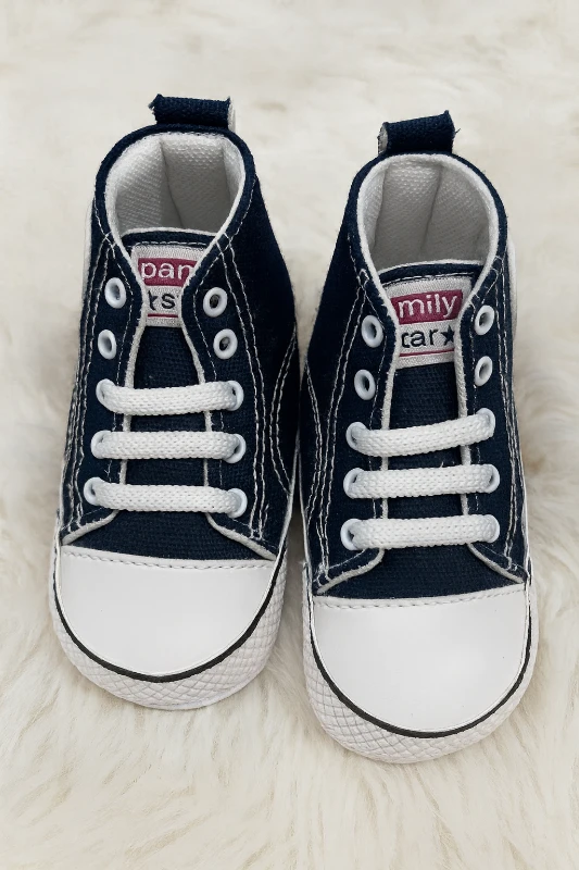 Bebek Ayakkabı Convers Uzun Model Bağacıklı