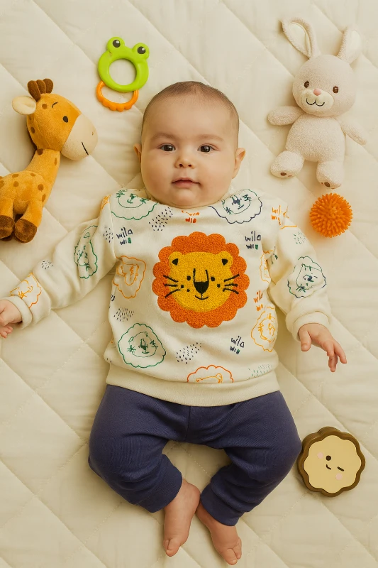 Bebek Takım Süzene Aslan Nakışlı 